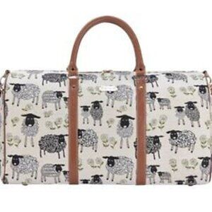 Tapestry Large Duffle Bag Overnight Bags, Weekend Bag Carry On Bag Sheep